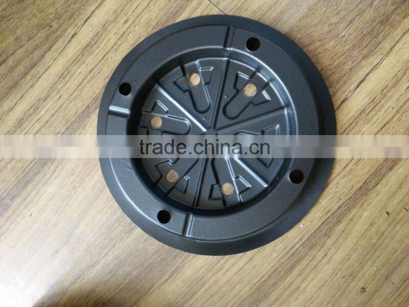 Black PS plastic flowerpot backing base, 18*18*1.6cm