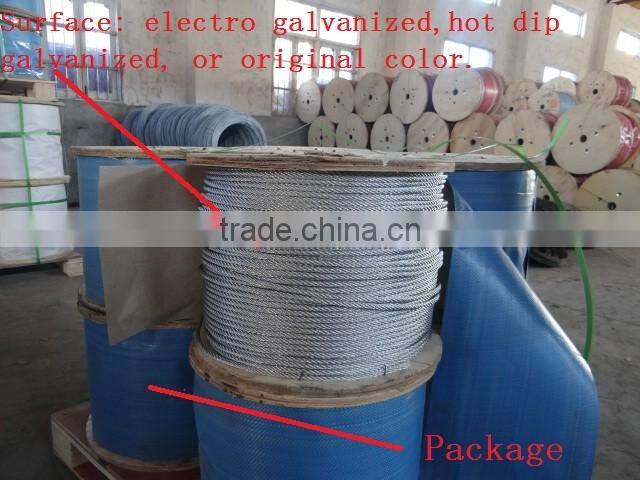alibaba express 12mm electric galvanized steel wire rope price hoist