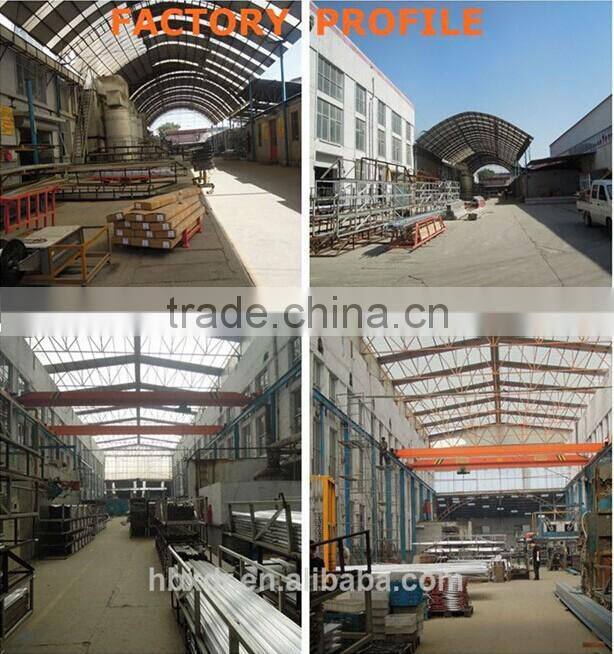 Aluminum frame profile for trade show booth structure