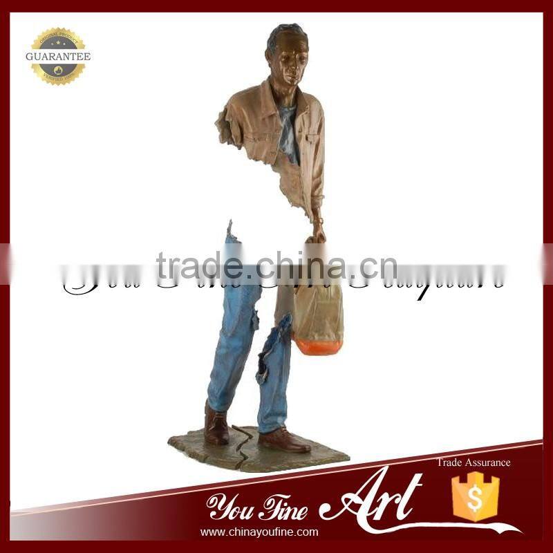 Modern Art Garden Decoration Man Abstract Bronze Statue