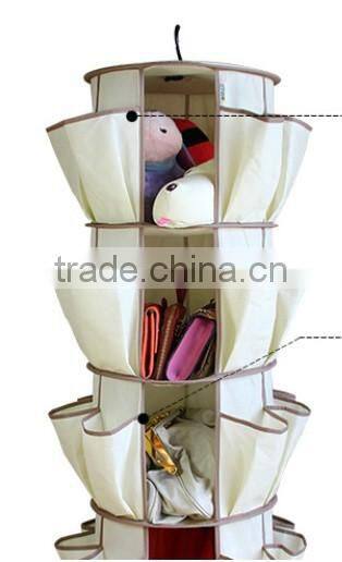 Multipocket hanging container Smart Carousel Organizer