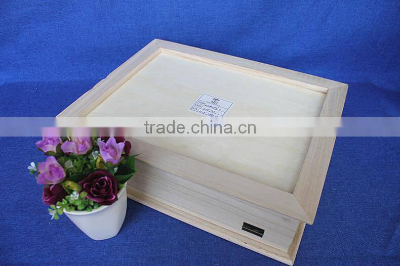 square wood gift boxes with internal holes