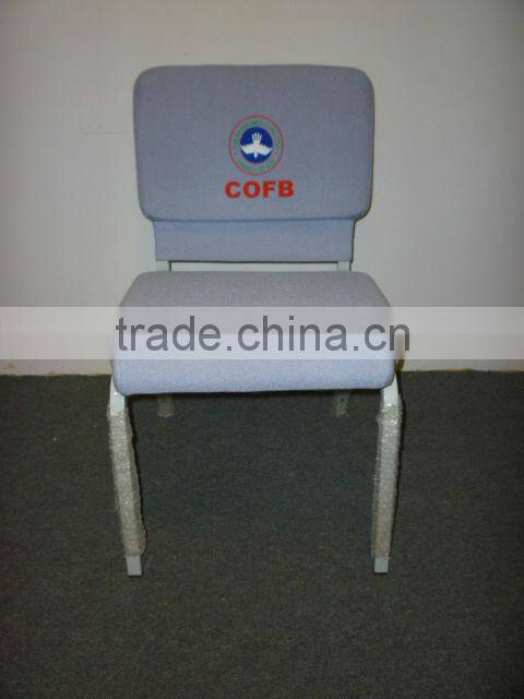 Good quality Utility Iron frame church chair