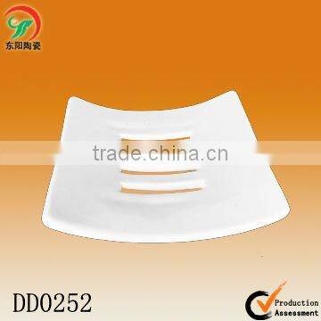 wholesale bathtub ceramic soap dish with custom design