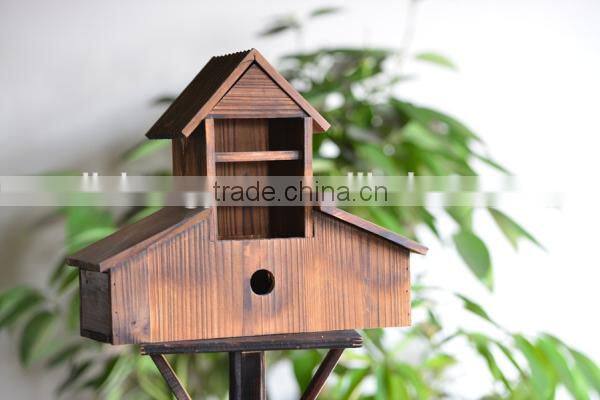 Garden decorative wooden layer bird house&bird feeder&bird cage wholesale