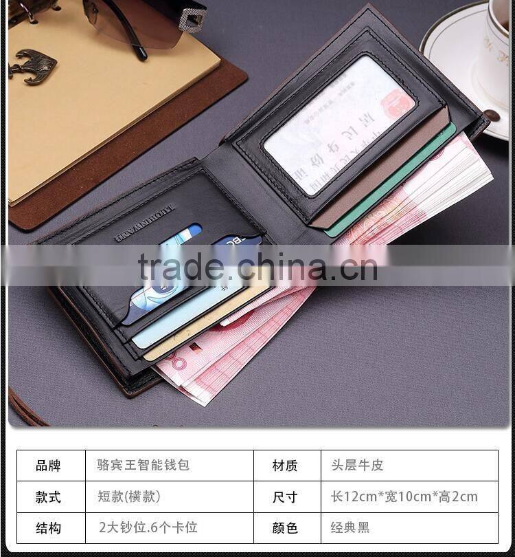 Newest Arrive Smart GPS Anti-Lost Wallets Intelligent Bluetooth Connect App GPS Anti theft purse