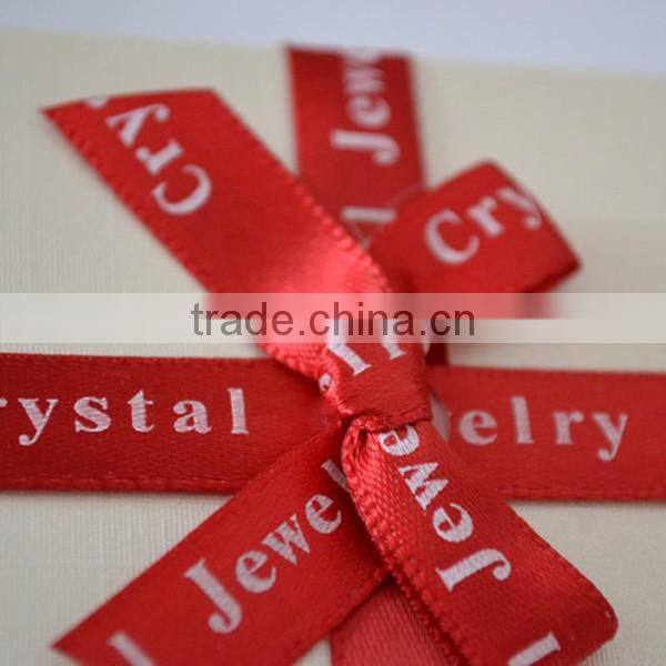 Superior carton boxe With ribbon , up and down covered carton packaging for jewelry