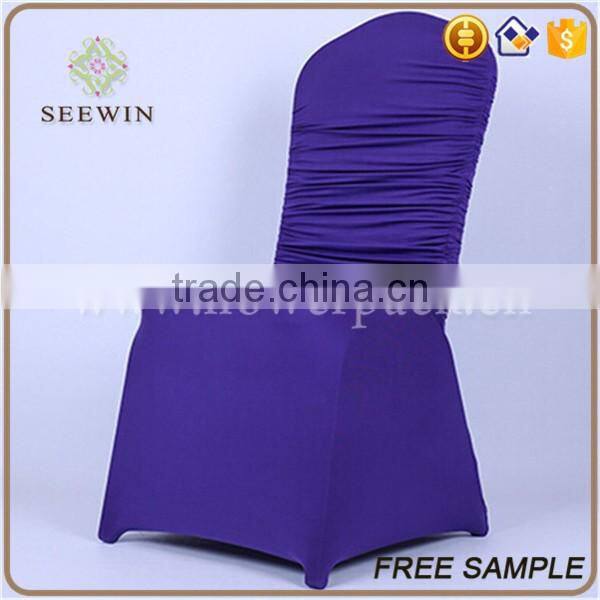 normal pattern ruffled cheap spandex chair cover