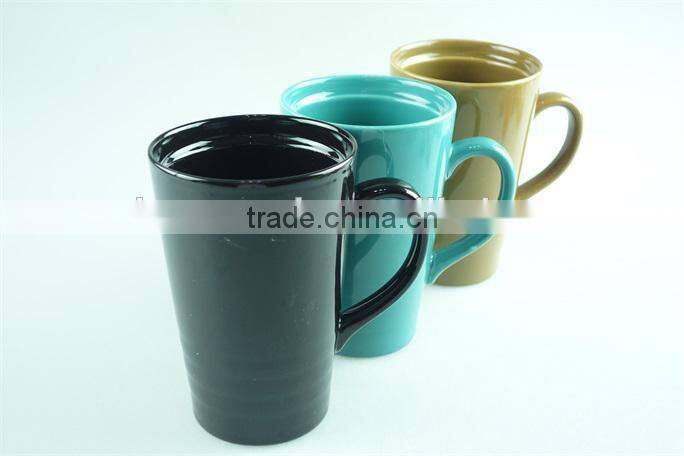 unique shape white ceramic coffee mug with cheap price in stock
