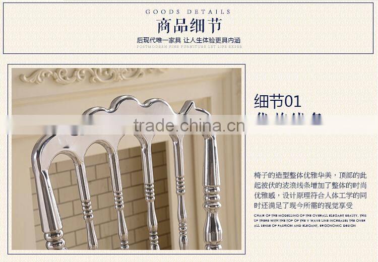 polished silver stainless steel luxury modern chiavari chair LQ-SSC001