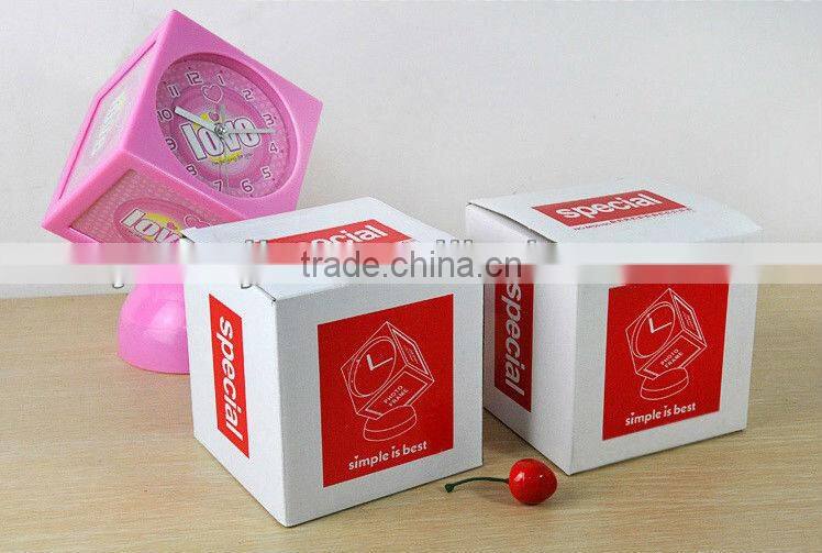 Supply creative fashion multifunction cube photo frame & alarm clock