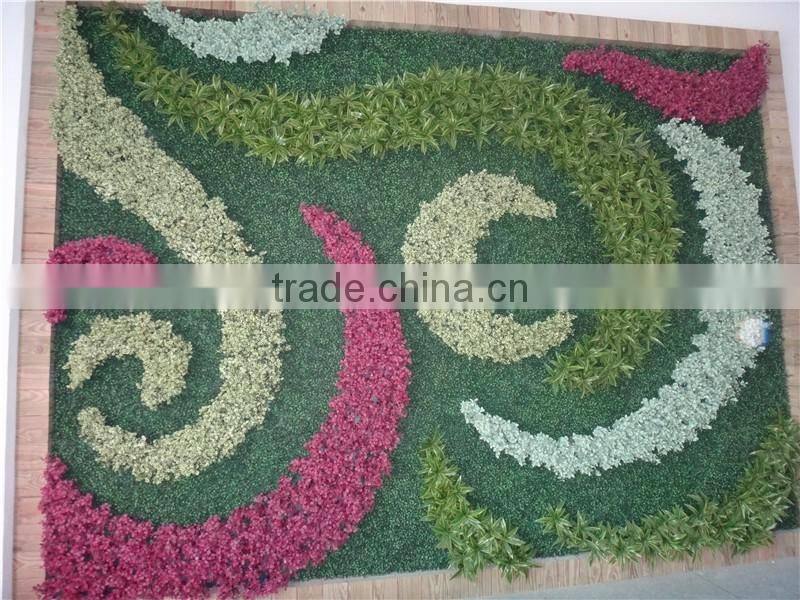 artificial plain style green plant wall for landscaping design from Dongguan ESTE LGH15-07