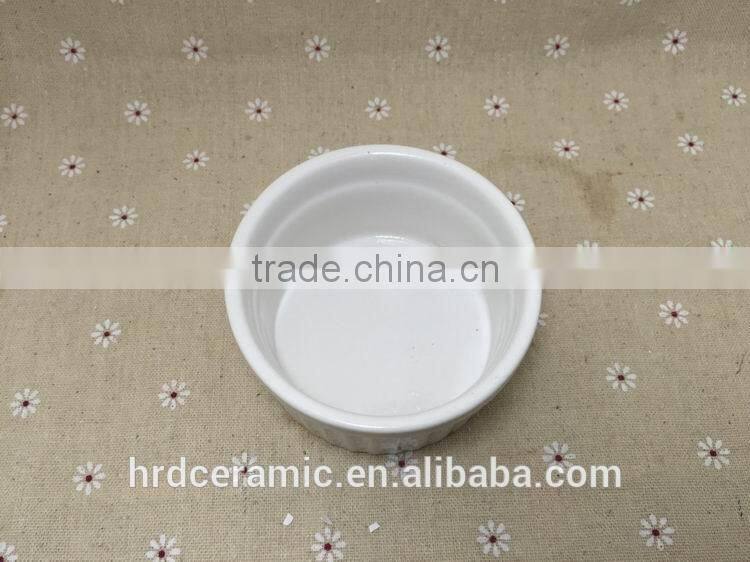 High quality Stocked bakeware sala bowl /flat bottom round bowl