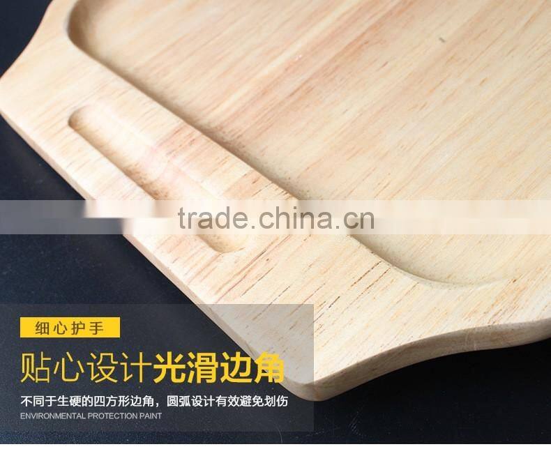 Custom Cute Shape Bamboo Wood Cheese Cutting Board With Handle