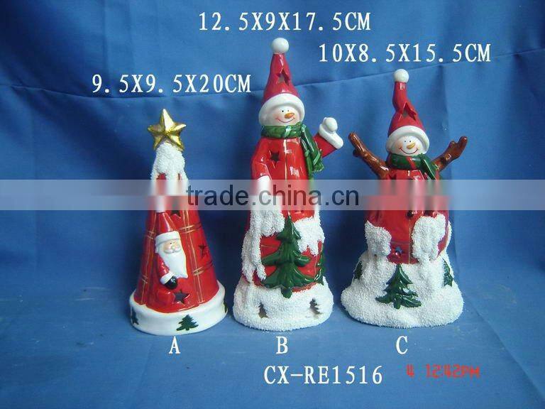 terracotta christmas snowman ornaments outdoor