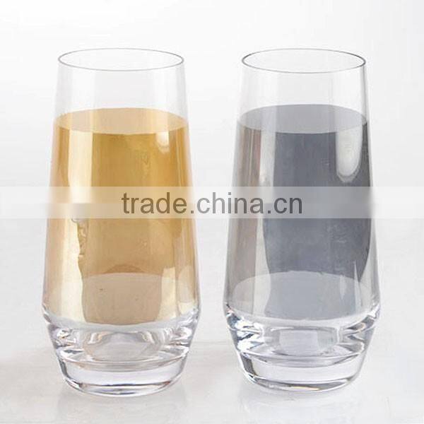 13oz iquid luster fancy hand made water galss industries glassware