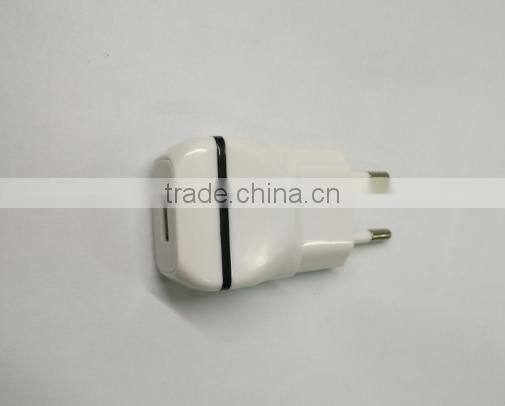 White color 5V 1A EU Plug USB AC Power Wall Charger Adapter For Samsung US/EU Charger for phone 6 plus 7 plug