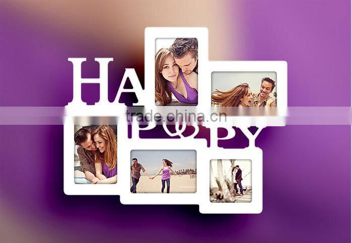 happy wooden gift photo frame,picture frame happy photo frames