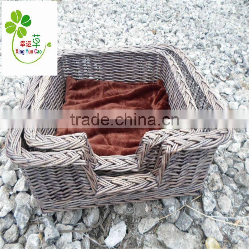 wicker pet basket set of 3 wicker pet house