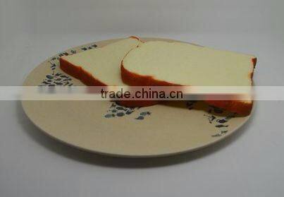 Natural Bamboo Fiber Tableware Round Plate