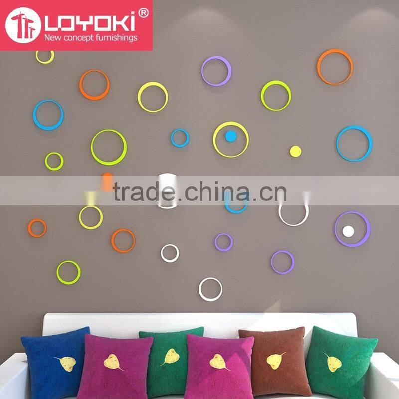 New DIY MDF wood butterfly shape wall sticker best and colorful 3D sticker wholesale wall decor