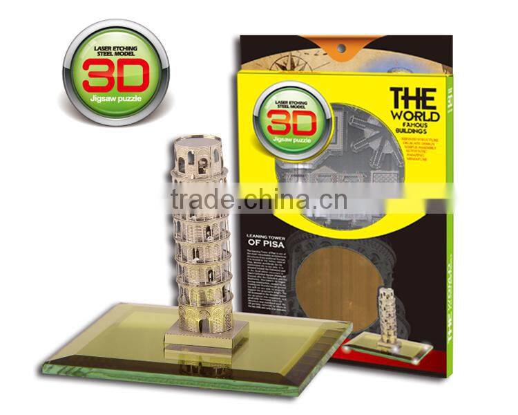World Famous Building Model Diy Metal Puzzle Toys 3D Architecture Model