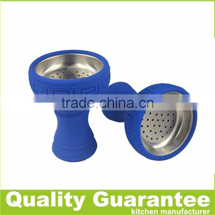 Hot selling Silicone Hookah Bowl New Funnel stainless iron bowl