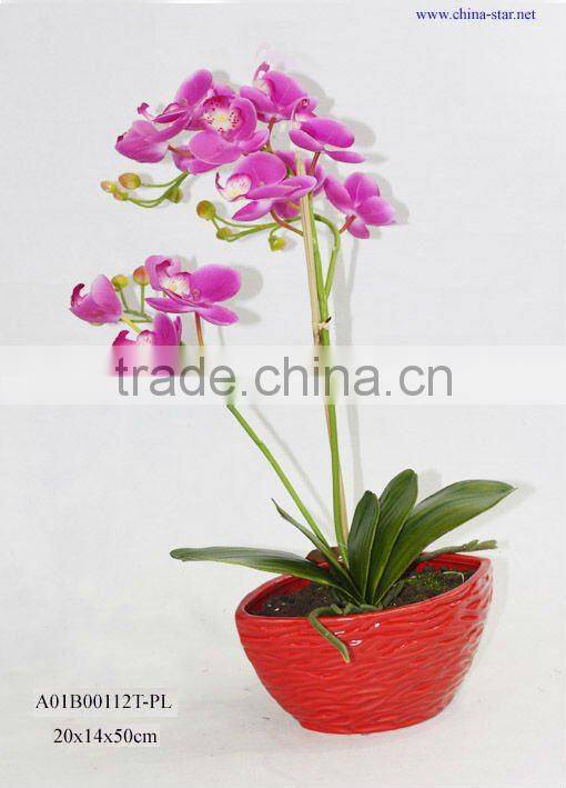 Artificial coated Phalaenopsis Orchids bonsai