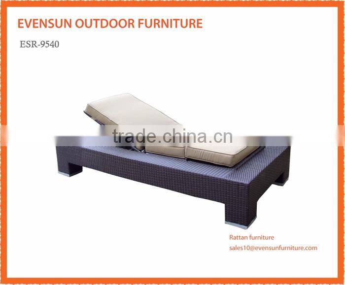 Excellent Waterproof Garden Wicker Swimming Pool Lounge Chair