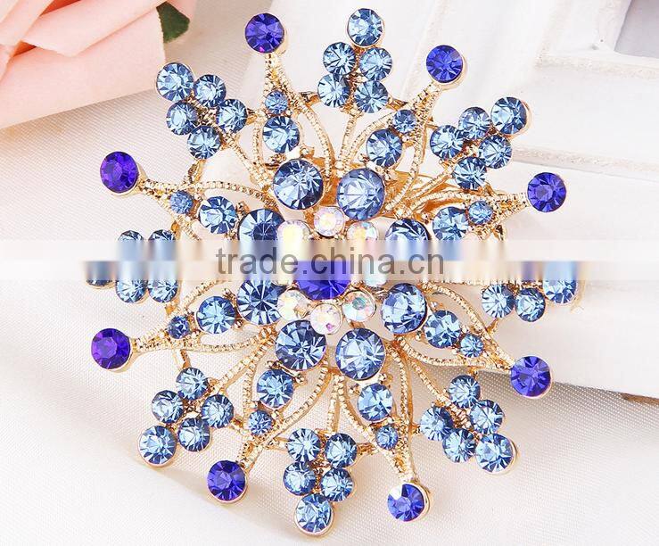 flower shape Rhinestone Pins Brooches for woman /Hijab Pins Scarf Pins Female Pashmina Brooches