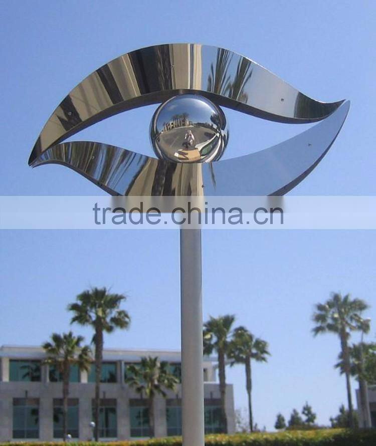 grande sculpture polished stainless steel outdoor abstract sculpture