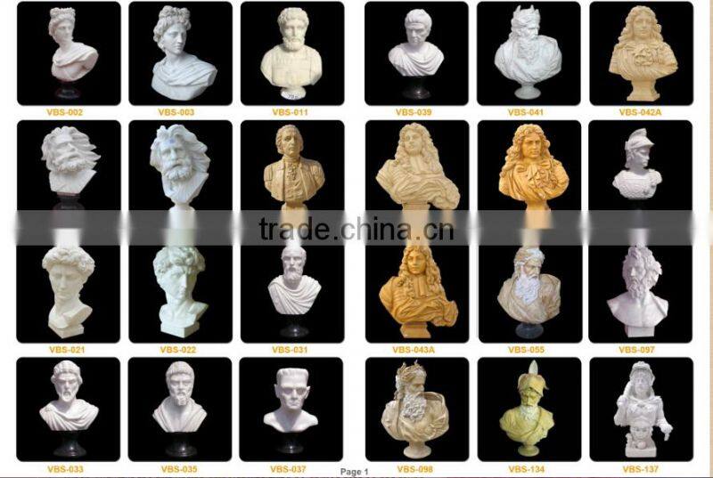 High quality home decor marble hermes bust statue