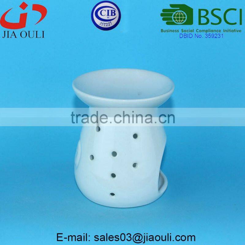 Wholesale dotted decorative fragrance burner ceramic aromatherapy oil burner