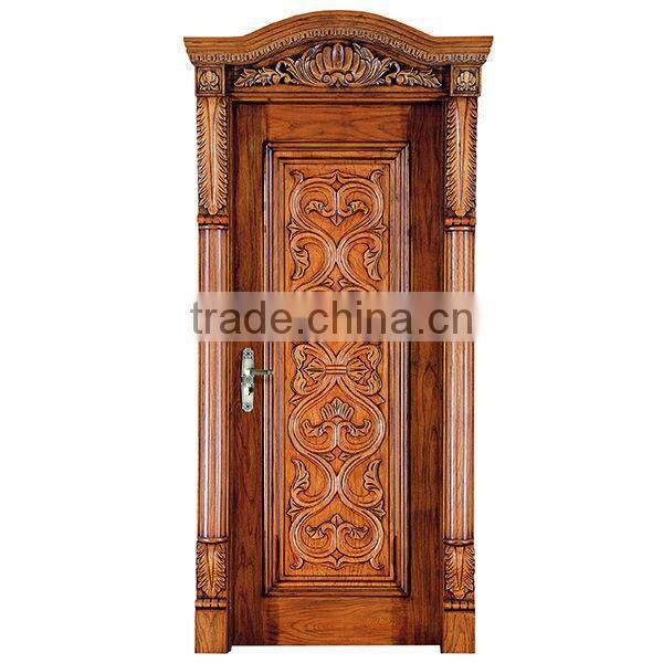 Interior White Oak Single Door Made by Handcarve Luxury and Antique BF11-0515b