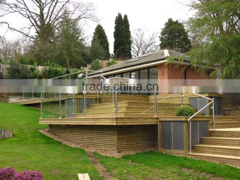 Frameless glass railing glass fence glass standoff or glass adapters