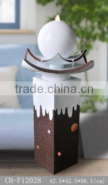 Decorative resin outdoor water fountains and artificial waterfalls