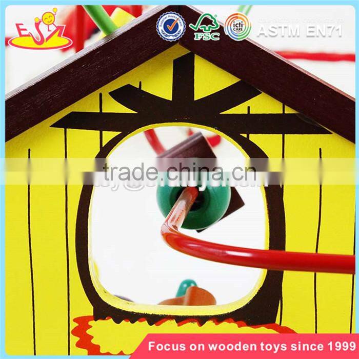wholesale best toddlers wooden bead maze toy educational games wooden kids bead maze toy W11B141
