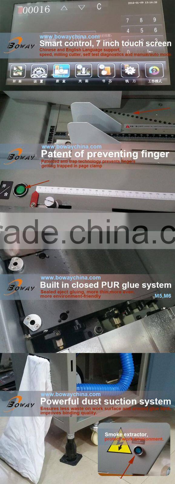 M Series 2 in 1 Totalintelli PUR Perfect Book Binding and Digital Creasing Machine