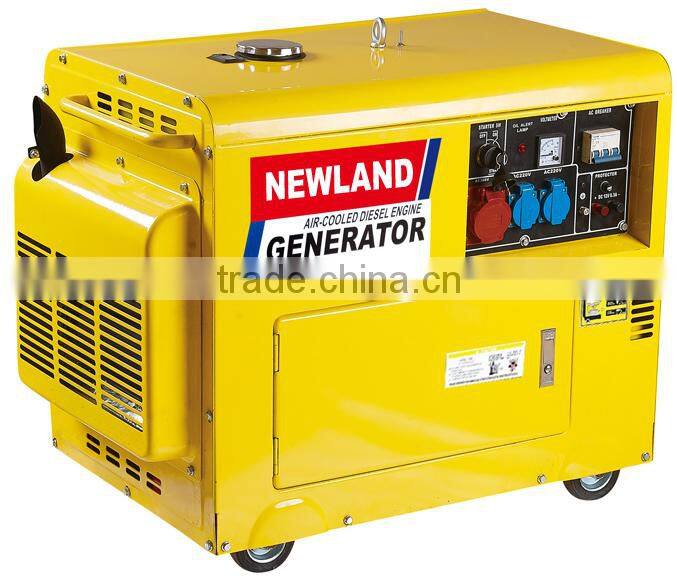 5KW Air-cooled Electric start Three phase diesel generator
