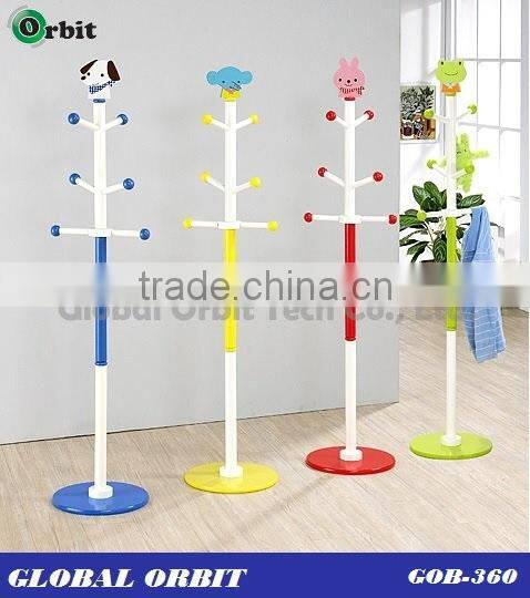2015 antique cute animal wooden coat rack, coat stand for child coat rack