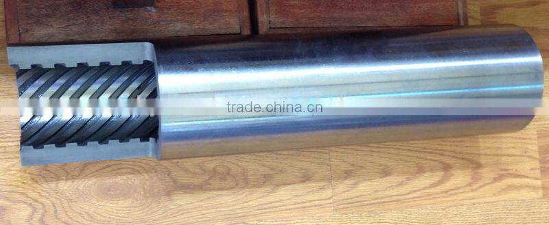 Single screw and barrel (barrel with inside grooves)