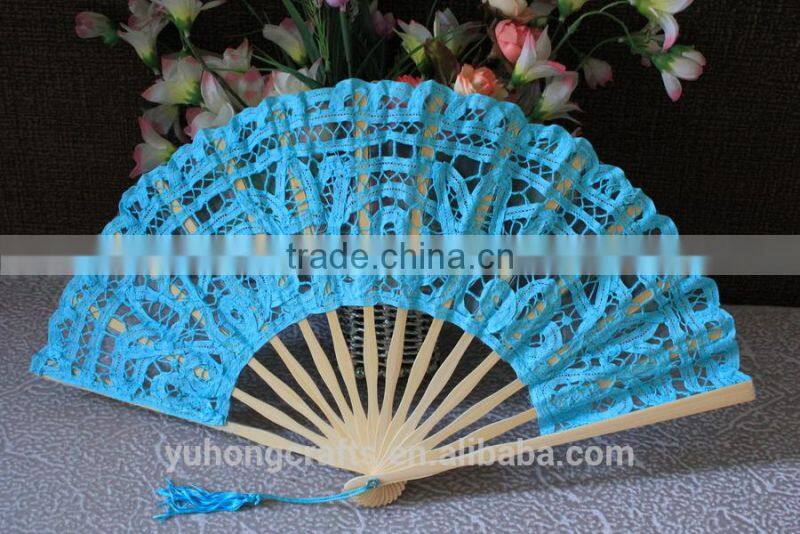 Environmental bamboo lace wedding fan