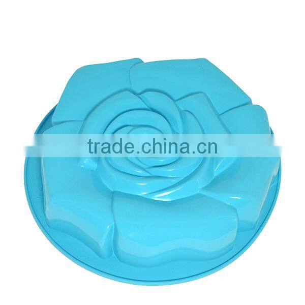 rose design flower silicone cake mold