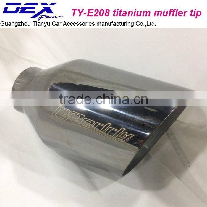 factory price high quality car parts universal titanium muffler tip