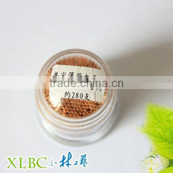 Nature Rhombus jar wooden toothpick