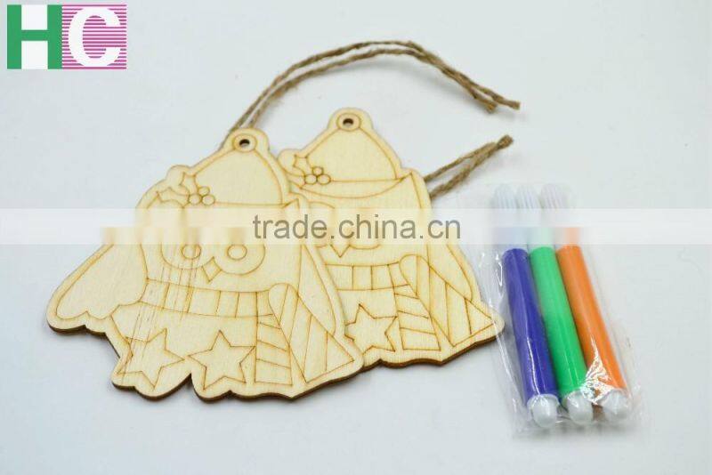 2016 DIY christmas new gifts fish craft MDF wood clip