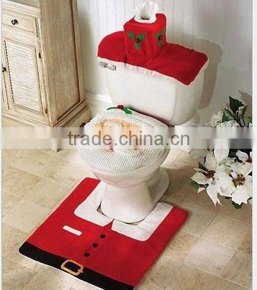 Christmas gift Christmas Santa disposable toilet seat cover paper manufacturers Bathroom Decoration/Ornament/Gift Set