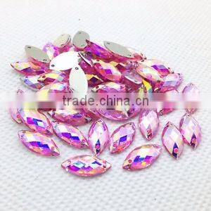 VM001 oval crystal fancy stone,point back rhinestone wholesale