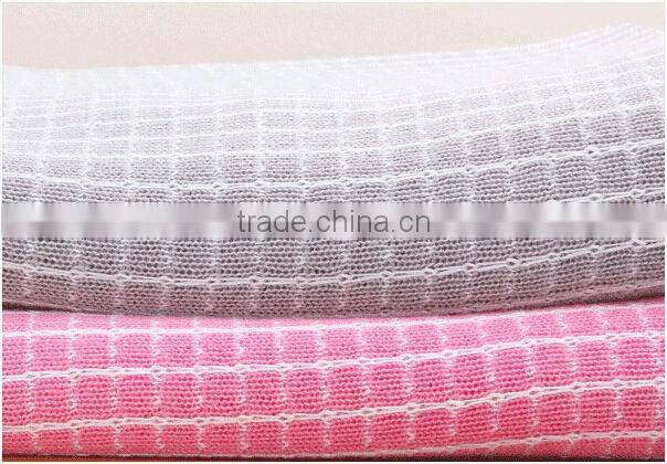 Cheap Price Red & White Quick Easy Baby Blanket Knit Blanket
