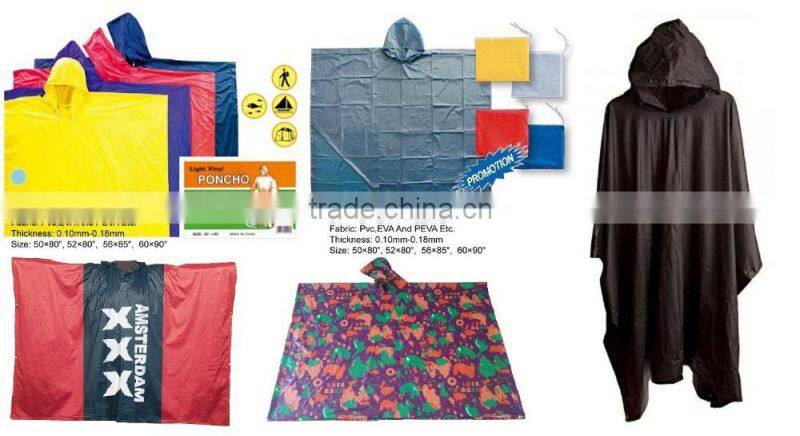 reusable waterproof pvc poncho cheap poncho